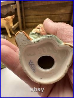 Rare Goebel Hummel Nativity Manger scene 7 Piece Germany With Original Stable