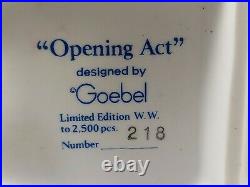 Rare Goebel Hummel Porcelain Jester Joker Statuette OPENING ACT Limited Edition