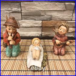 Rare & Hard To Find Goebel Hummel Nativity 14 Piece Set #260 Jumbo Sizes, Manger