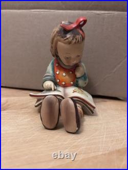 Rare Hummel Bookworm Girl TMK-1 1946-1948 US-Zone Germany (pre West Germany)