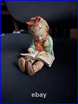 Rare Hummel Bookworm Girl TMK-1 1946-1948 US-Zone Germany (pre West Germany)