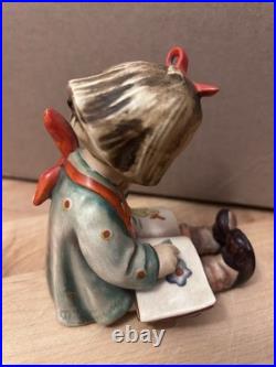 Rare Hummel Bookworm Girl TMK-1 1946-1948 US-Zone Germany (pre West Germany)