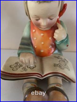 Rare Hummel Goebel Bookends Set Bookworms TMK2 Full Bee Gold Sticker 5.75 EUC