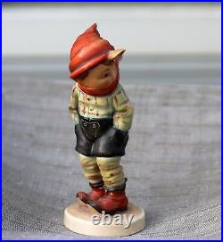 Rare Hummel March Winds Boy with Scarf Figurine Incised Crown Germany TMK-1 #43