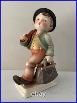 Rare Hummel Merry Wanderer Figurine 7/1 TMK 1 Double Crown Mark 7 3/4 Read Rare Hummel Merry Wanderer Figurine 7/1 TMK 1 Double Crown Mark 7 3/4 Read