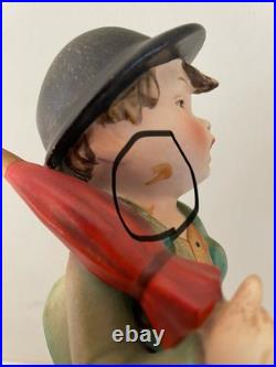 Rare Hummel Merry Wanderer Figurine 7/1 TMK 1 Double Crown Mark 7 3/4 Read Rare Hummel Merry Wanderer Figurine 7/1 TMK 1 Double Crown Mark 7 3/4 Read