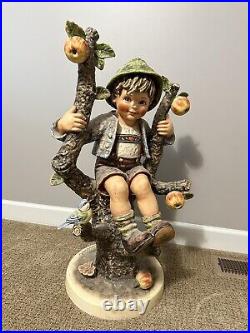 Rare JUMBO 33 Goebel Hummel Apple Tree Boy 141/X 1976 Figurine Germany