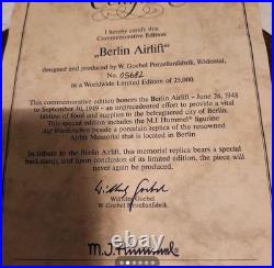 Rare Limited Edition M. I. Hummel Berlin Airlift Commemorative (COMPLETE SET)