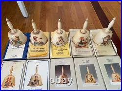Rare M. J. Hummel Annual Bells Collection 1978-1992 by Goebel-Original Boxes