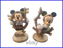 Rare Signed & dated GOEBEL HUMMEL DISNEY-APPLE TREE- MICKEY & MINNIE set signed