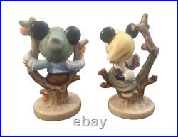 Rare Signed & dated GOEBEL HUMMEL DISNEY-APPLE TREE- MICKEY & MINNIE set signed