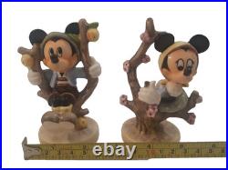 Rare Signed & dated GOEBEL HUMMEL DISNEY-APPLE TREE- MICKEY & MINNIE set signed