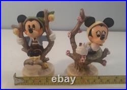 Rare Signed & dated GOEBEL HUMMEL DISNEY-APPLE TREE- MICKEY & MINNIE set signed