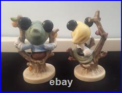 Rare Signed & dated GOEBEL HUMMEL DISNEY-APPLE TREE- MICKEY & MINNIE set signed