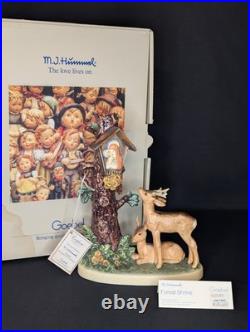 Rare VTG Goebel Hummel 183 Forest Shrine Figurine Deer Madonna W Germany