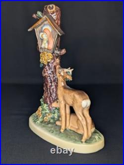 Rare VTG Goebel Hummel 183 Forest Shrine Figurine Deer Madonna W Germany