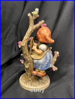 Rare large Hummel, Apple Tree Girl, 10.5 tall Goebel, W. Germany, 1968 141 CHIP
