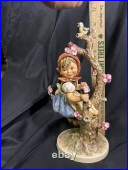 Rare large Hummel, Apple Tree Girl, 10.5 tall Goebel, W. Germany, 1968 141 CHIP