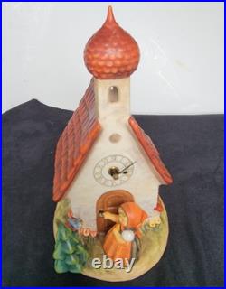 SCARCE Large Goebel Hummel Chapel Time Clock Keeps Good Time Excellent H9/85 XX SCARCE Large Goebel Hummel Chapel Time Clock Keeps Good Time Excellent H9/85 XX