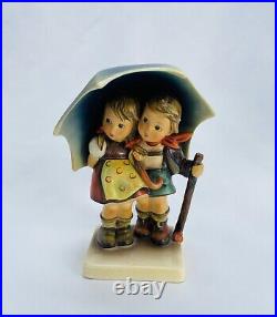 STORMY WEATHER Hummel TMK3 #71 boy & girl umbrella figurine Rare Germany Bee