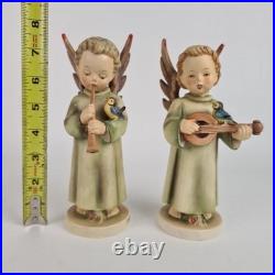 Set 2 Goebel Hummel HUM#173/0, 172/0 Festival Harmony Flute, 8 in tall Vntg