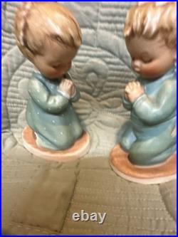 Set Goebel Hummel Figurine A Child's Prayer W. Germany 5.5 Boy Girl Praying