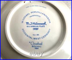 Set of 13 3D Hummel Goebel Annual Christmas Collector Plates and 4 figurines