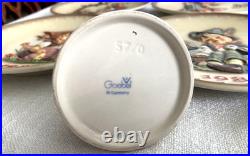 Set of 13 3D Hummel Goebel Annual Christmas Collector Plates and 4 figurines