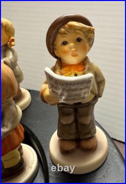 Set of 4 Vintage Goebel Hummel figurines Kinder Choir with stand and lamplight