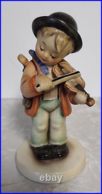 TMK1 Rare Hummel Little Fiddler Figurine 4 Incised Crown and Made in US Zone