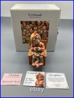 To Keep You Warm' 1st Issue Goebel Hummel 759 With Original Chair, Box, Info Card