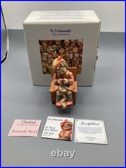 To Keep You Warm' 1st Issue Goebel Hummel 759 With Original Chair, Box, Info Card
