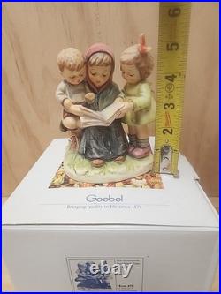 VINTAGE GOEBEL HUMMEL FIGURINE STORYBOOK TIME #458 With ORIGINAL BOX