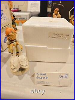 VINTAGE GOEBEL HUMMEL GOOSE GIRL Lisette 47/0 PORCELAIN FIGURINE GERMANY TMK