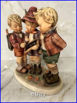 VINTAGE GOEBEL HUMMEL SCHOOL BOYS 170/1 Large 8 Tall Mid 20th Century