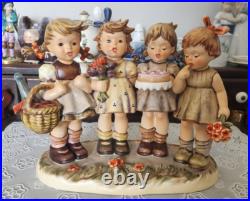 VINTAGE Goebel Hummel Large Figurine We Wish You The Best Signed, Germany VINTAGE Goebel Hummel Large Figurine We Wish You The Best Signed, Germany