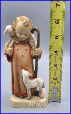 VTG Goebel Hummel Good Shepherd #42/0 6 Figurine TMK-1 Crown Mark, Germany