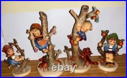 VTG Goebel Hummel Out of Danger & Culprits Figurines #56/A 56/B 2 apple tree