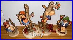 VTG Goebel Hummel Out of Danger & Culprits Figurines #56/A 56/B 2 apple tree