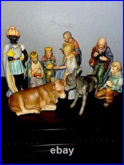 VTG Rare Hummel Goebel Partial 9pc Nativity Figurine Set 214 W Germany