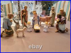 Vintage 12 Piece Goebel Hummel Nativity Porcelain Figurines Germany