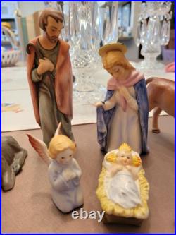 Vintage 12 Piece Goebel Hummel Nativity Porcelain Figurines Germany