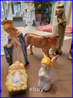 Vintage 12 Piece Goebel Hummel Nativity Porcelain Figurines Germany