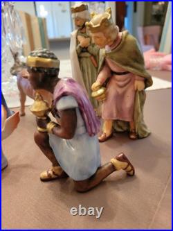 Vintage 12 Piece Goebel Hummel Nativity Porcelain Figurines Germany