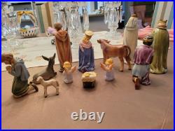 Vintage 12 Piece Goebel Hummel Nativity Porcelain Figurines Germany