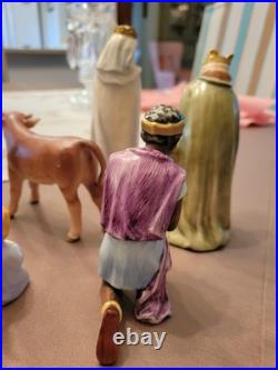 Vintage 12 Piece Goebel Hummel Nativity Porcelain Figurines Germany
