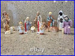 Vintage 12 Piece Goebel Hummel Nativity Porcelain Figurines Germany 5+1/2tall