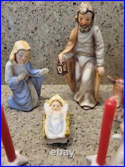 Vintage 12 Piece Goebel Hummel Nativity Porcelain Figurines Germany 5+1/2tall
