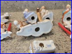 Vintage 12 Piece Goebel Hummel Nativity Porcelain Figurines Germany 5+1/2tall