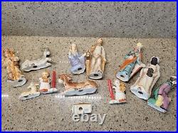 Vintage 12 Piece Goebel Hummel Nativity Porcelain Figurines Germany 5+1/2tall